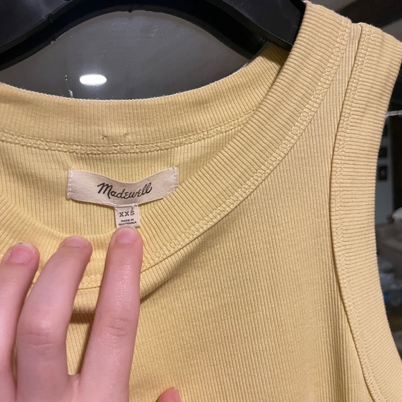 🌸 Madewell Yellow Tank Size XXS - Picture 2 of 3